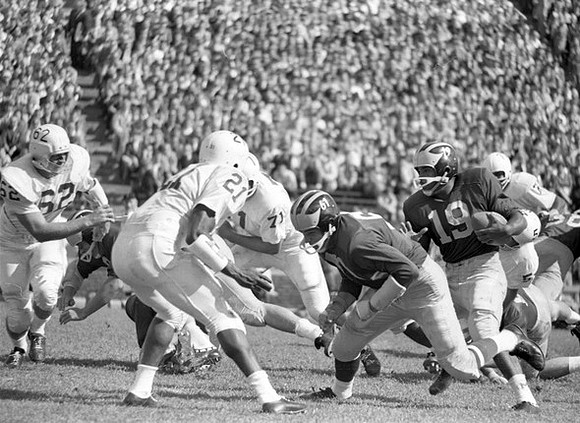 1962 Season-Nebraska: David Raimey (19) and John Marcum (61)