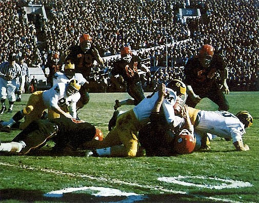 1964 Season-Oregon State: Tom Mack (96), James Detwiler (48), and Robert Timberlake (28)