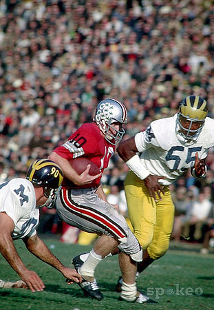 1968 Season-Ohio State: Thomas Stincic (90) and Cecil Pryor (55)