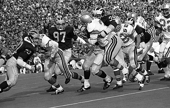 1969 Season-Ohio State: Marty Huff (70), Edward Moore (97), Henry Hill (39), and Peter Newell (82)