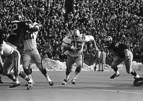 1969 Season-Ohio State: Fred Grambau (92) and Henry Hill (39)