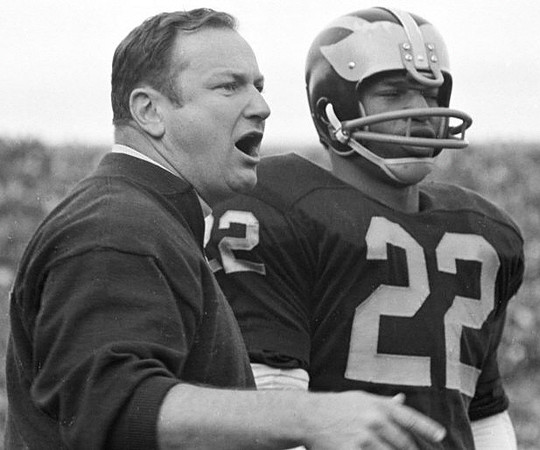1969 Season-Ohio State: Bo Schembechler and Glenn Doughty (22)