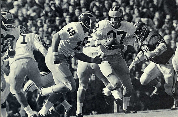 1969 Season-Michigan State: Garvie Craw (48), Don Moorhead (27), Glenn Doughty (22), and Jack Harpring (71)