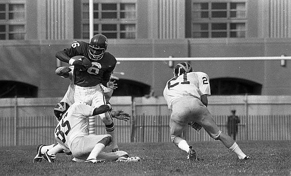 1971 Season-Northwestern: Thom Darden (35) and Bruce Elliott (21)