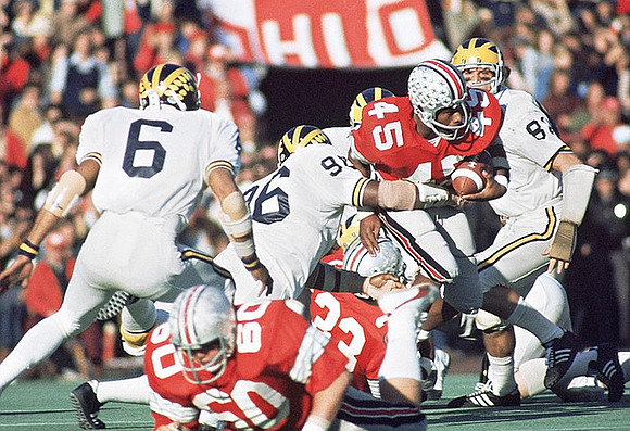 1974 Season-Ohio State: Dave Brown (6), Calvin O'Neal (96), and Larry Johnson (82)