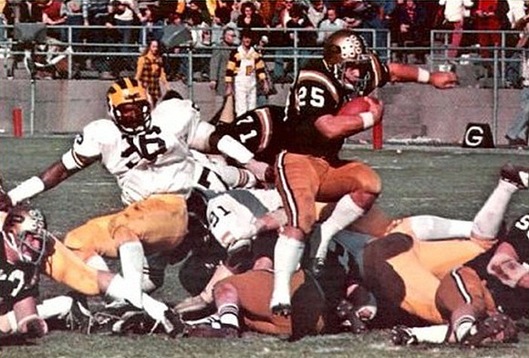 1976 Season-Purdue: Calvin O'Neal (96) and Thomas Seabron (91)