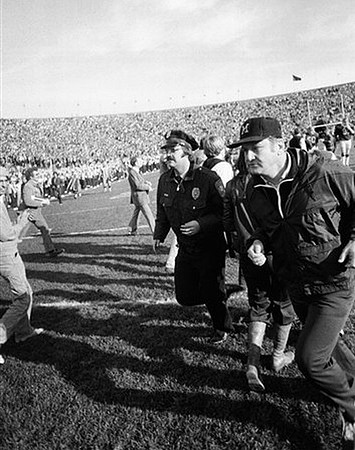 1977 Season-Minnesota: Bo Schembechler and Michigan Team Preparing for the Rose Bowl
