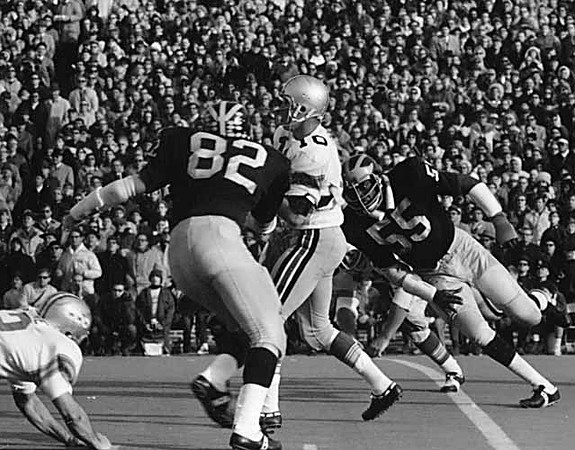 1969 Season-Ohio State: Peter Newell (82) and Cecil Pryor (55)
