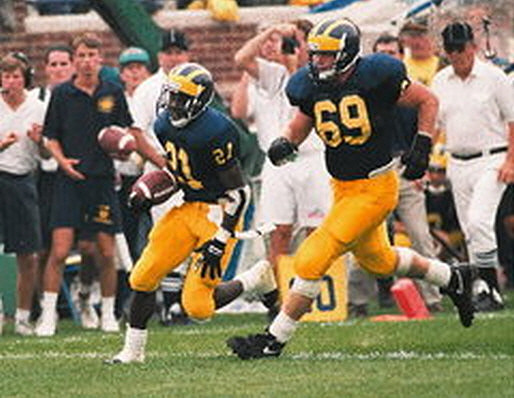 1991 Season-Notre Dame: Desmond Howard (21) and Matt Elliott (69)