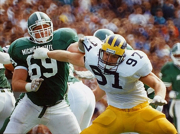 1991 Season-Michigan State: Chris Hutchinson (97)