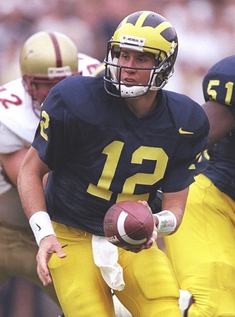 1994 Season-Boston College: Scott Dreisbach (12) and Damon Denson (51)