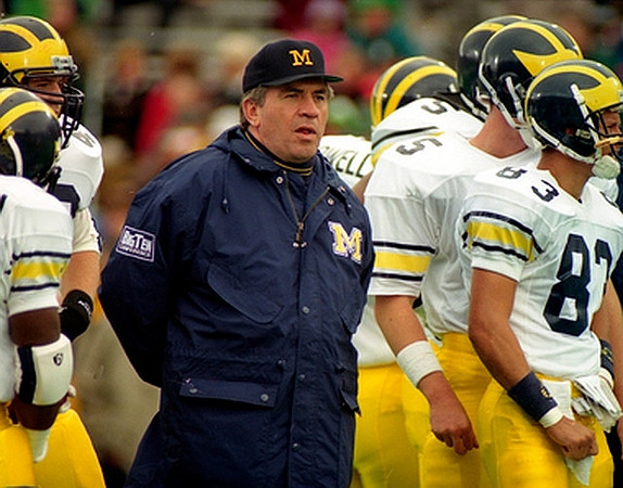 1994 Season-Illinois: Gary Moeller, Todd Richards (83), and Mike Elston (5)