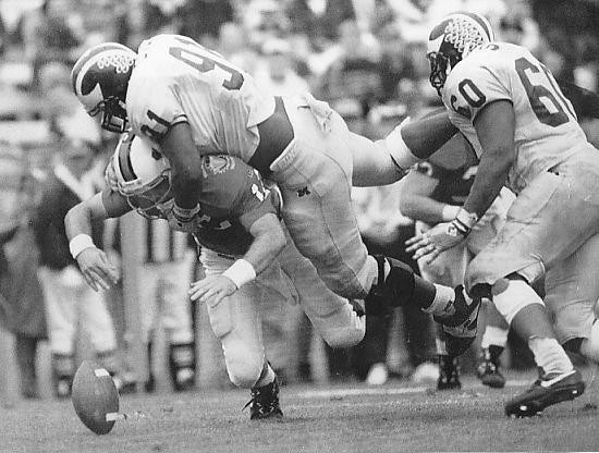 1993 Season-North Carolina State: Matt Dyson (91) and Buster Stanley (60)