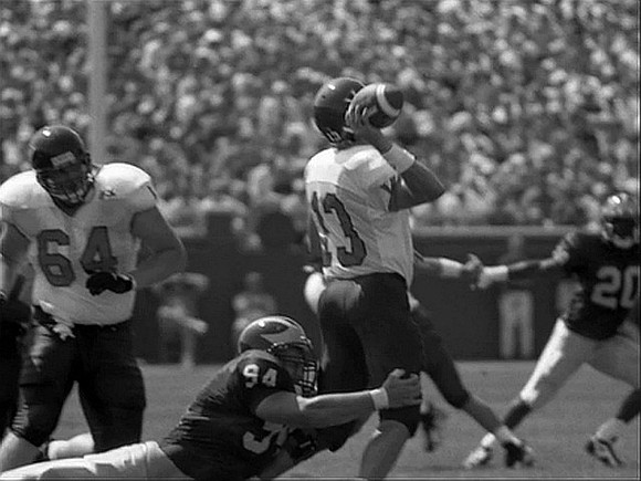 1995 Season-Virginia: Jason Horn (94) and Deollo Anderson (20) [1st Game Coached by Lloyd Carr]