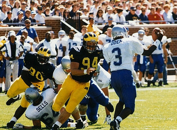 1995 Season-Memphis: Jason Horn (94) and Juaquin Feazell (90)