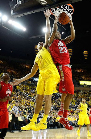 Mitch McGary (4) and Trey Burke (3)
