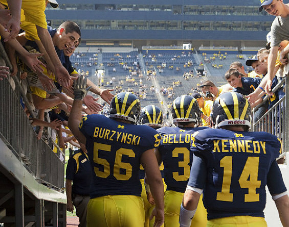 Joey Burzynski (56), Russell Bellomy (3), and Jack Kennedy (14)