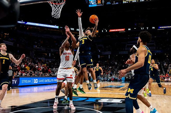 Danny Wolf (1), Tre Donaldson (3), Vladislav Goldin (50), Roddy Gayle Jr. (11), and Nimari Burnett (4)