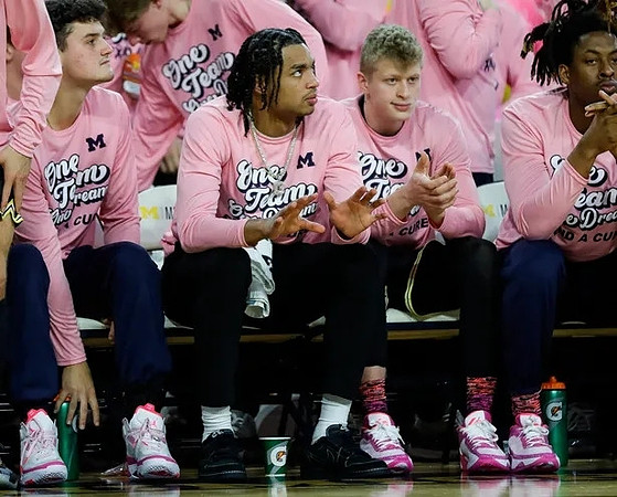 Ian Burns (4), Jett Howard (13), Youssef Khayat (24), and Gregg Glenn III (23)