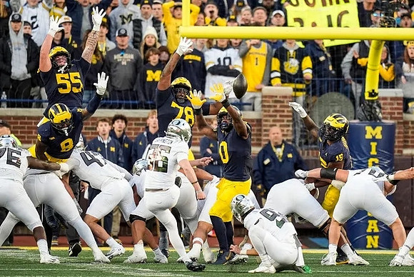 Mason Graham (55), Derrick Moore (8), Kenneth Grant (78), Josaiah Stewart (0), and Ernest Hausmann (15)