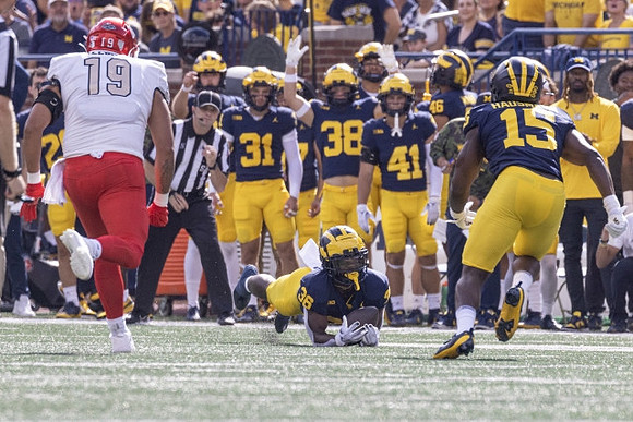 Keshaun Harris (36) and Ernest Hausmann (15)