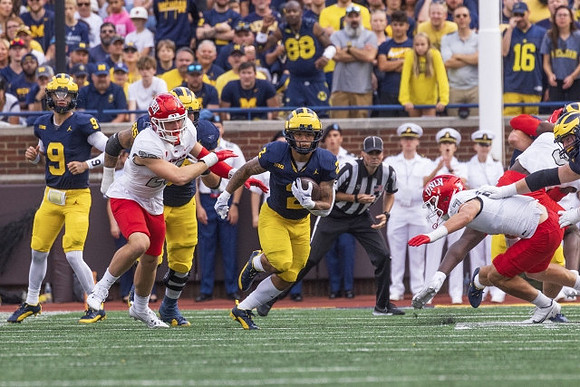 J.J. McCarthy (9) and Blake Corum (2)