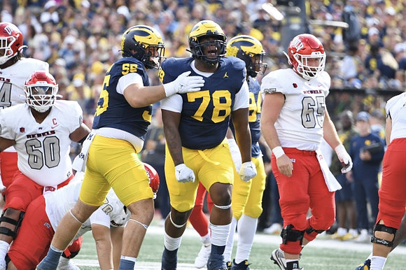 Mason Graham (55), Kenneth Grant (78), and Kris Jenkins (94)