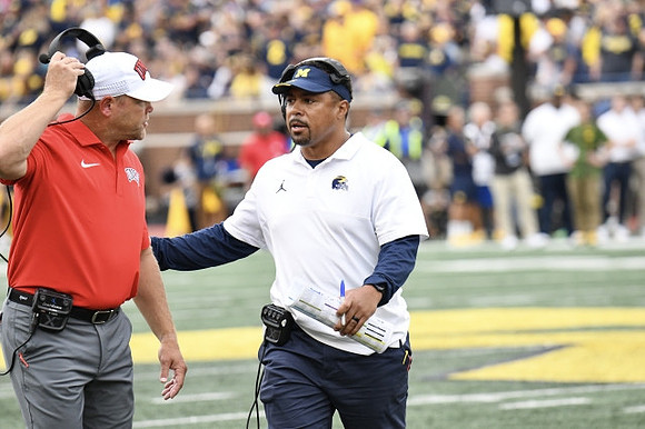 UNLV Head Coach Barry Odom  and Mike Hart
