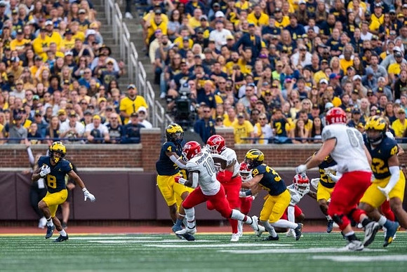 Tyler Morris (8), Jayden Denegal (4), Joe Taylor (39), and Jalen Hoffman (42)