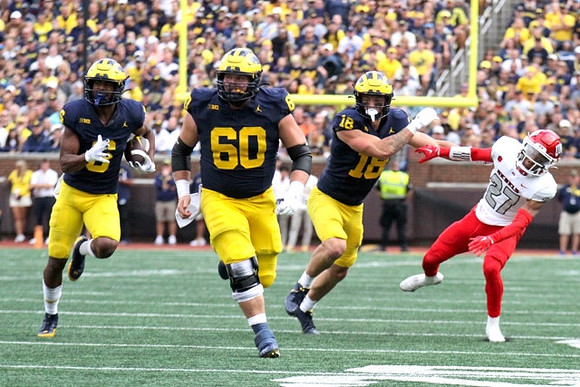 Cornelius Johnson (6), Drake Nugent (60), and Colston Loveland (18)
