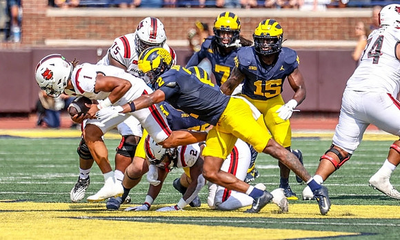 Will Johnson (2), Makari Paige (7), Ernest Hausmann (15), and Mason Graham (55)