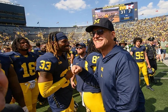 Jim Harbaugh and Michigan Team