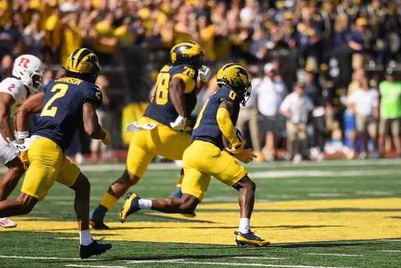 Will Johnson (2), Kenneth Grant (78), and Mike Sainristil (0)