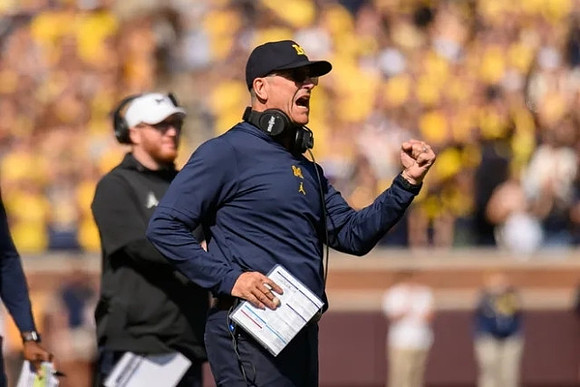 Jay Harbaugh and Jim Harbaugh