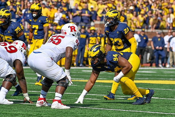Junior Colson (25), Makari Paige (7), Kris Jenkins (94), and Michael Barrett (23)