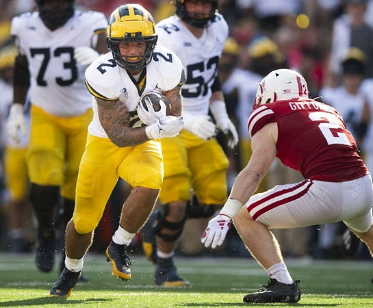 LaDarius Henderson (73), Blake Corum (2), and Karsen Barnhart (52)