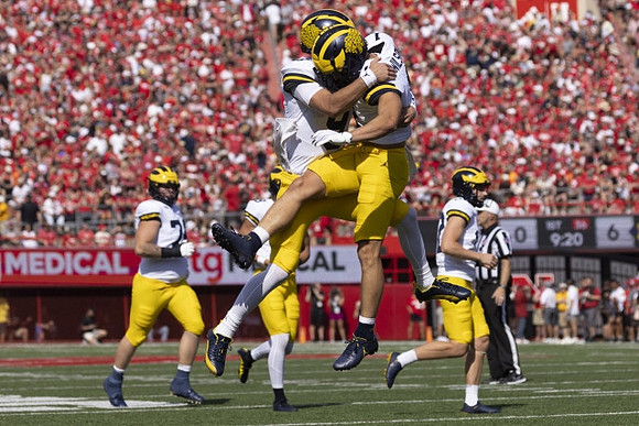 Reece Atteberry (74), J.J. McCarthy (9), and Roman Wilson (1)