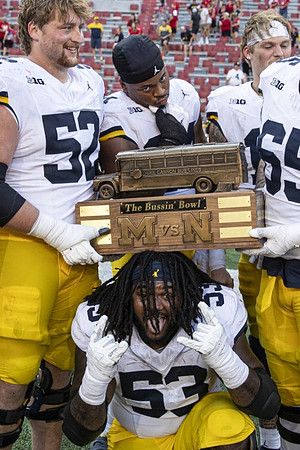 Karsen Barnhart (52), Trente Jones (53), Zak Zinter (65), and Bussin' Bowl Trophy