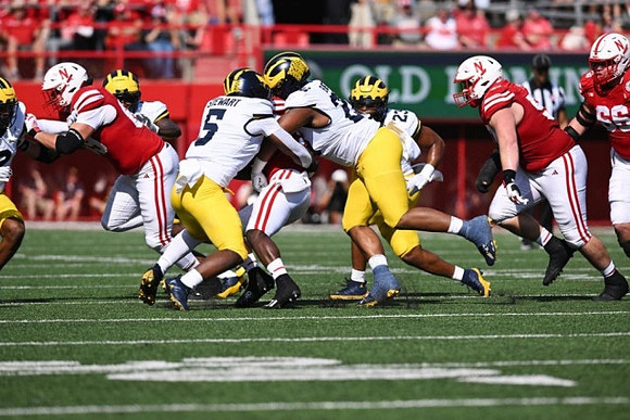 Josaiah Stewart (5), Rayshaun Benny (26), and Michael Barrett (23)