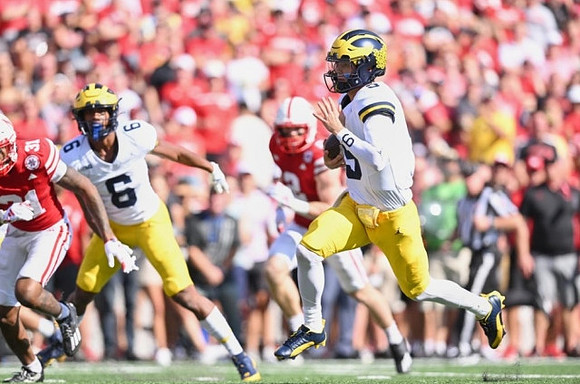 Cornelius Johnson (6) and J.J. McCarthy (9)