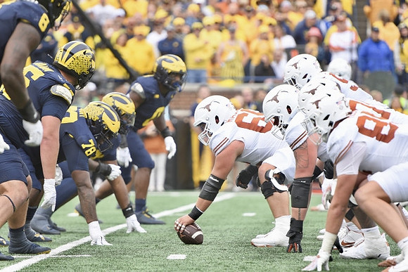 Derrick Moore (8), Mason Graham (55), Kenneth Grant (78), and Josaiah Stewart (0)