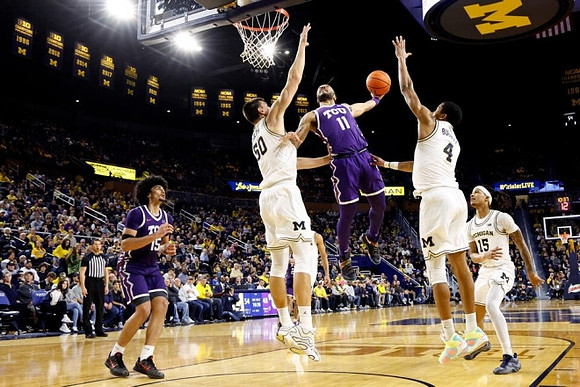 Vladislav Goldin (50), Nimari Burnett (4), and Rubin Jones (15)