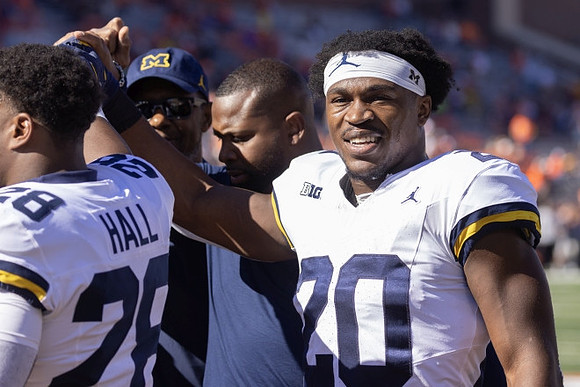 Kalel Mullings (20) and Benjamin Hall (28)
