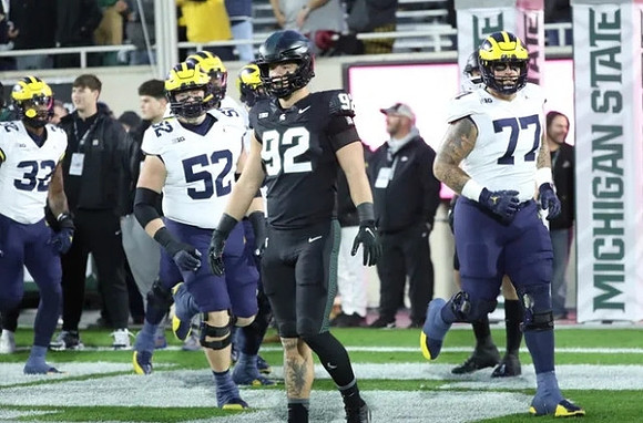 Jaylen Harrell (32), Karsen Barnhart (52), and Trevor Keegan (77)
