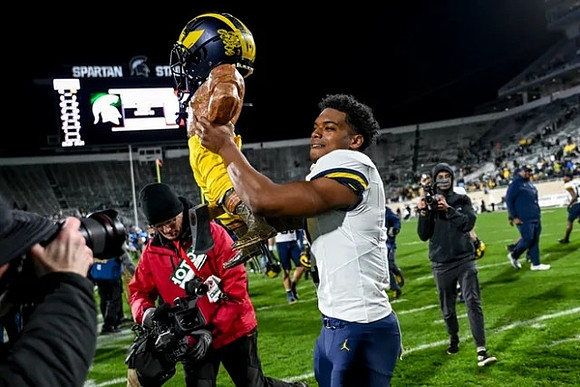 Paul Bunyan Trophy and Will Johnson (2)