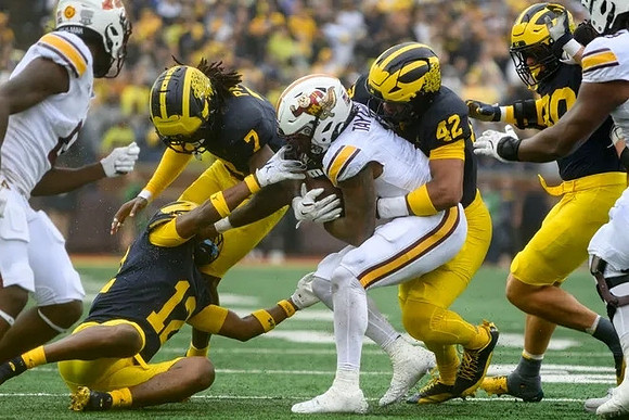 Aamir Hall (12), Makari Paige (7), TJ Guy (42), and Jimmy Rolder (30)