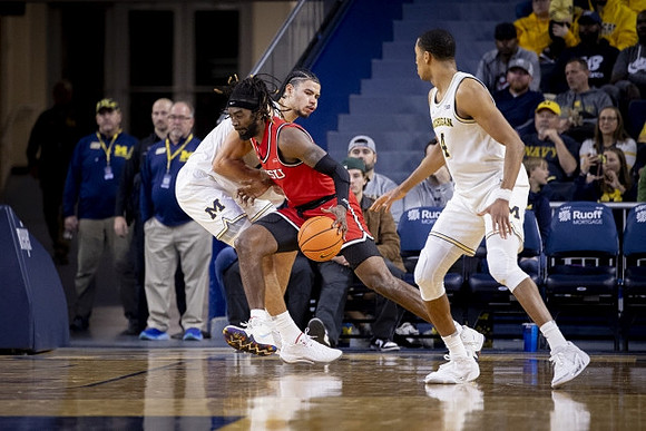 Olivier Nkamhoua (13) and Nimari Burnett (4)