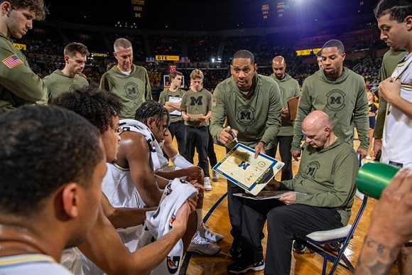 Phil Martelli, Howard Eisley, and Michigan Team