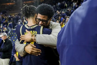 Jett Howard (13) and Jalen Rose
