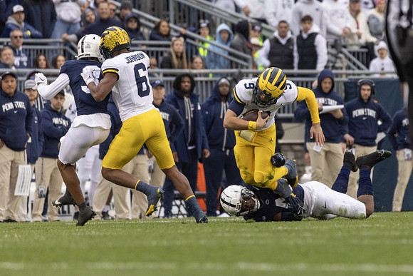 Cornelius Johnson (6) and J.J. McCarthy (9)